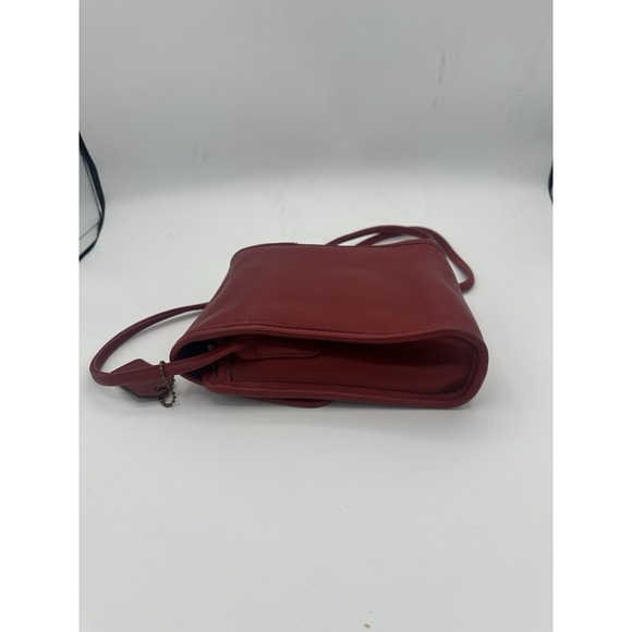 Vintage Coach red leather "scooter" crossbody bag, circa 1980s/90s - Picture 3 of 9